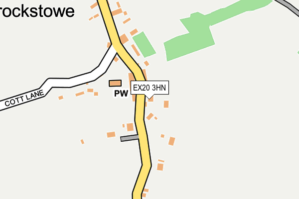 EX20 3HN map - OS OpenMap – Local (Ordnance Survey) EX20 3HN map - OS OpenMap – Local (Ordnance Survey)