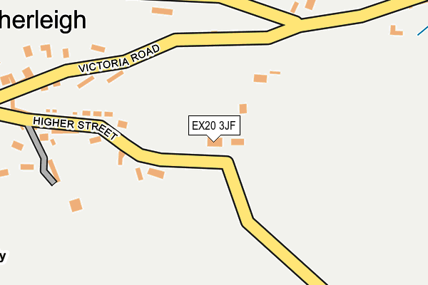 EX20 3JF map - OS OpenMap – Local (Ordnance Survey) EX20 3JF map - OS OpenMap – Local (Ordnance Survey)