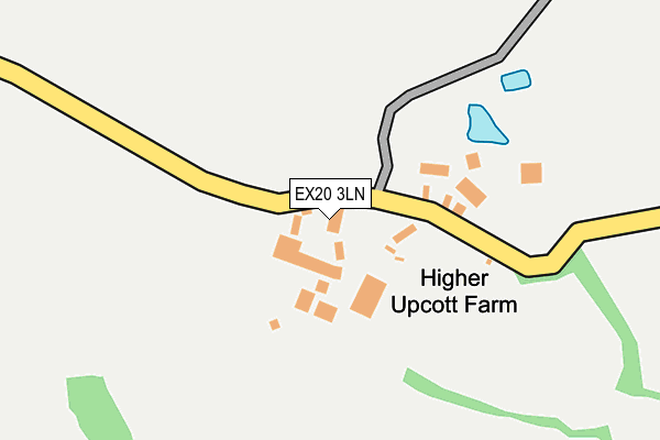 EX20 3LN map - OS OpenMap – Local (Ordnance Survey) EX20 3LN map - OS OpenMap – Local (Ordnance Survey)