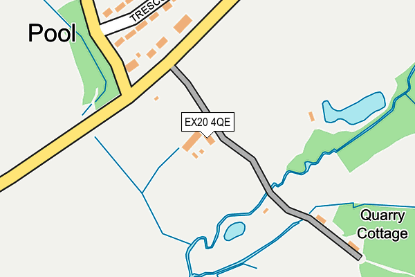 EX20 4QE map - OS OpenMap – Local (Ordnance Survey) EX20 4QE map - OS OpenMap – Local (Ordnance Survey)
