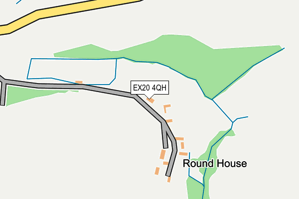 EX20 4QH map - OS OpenMap – Local (Ordnance Survey) EX20 4QH map - OS OpenMap – Local (Ordnance Survey)