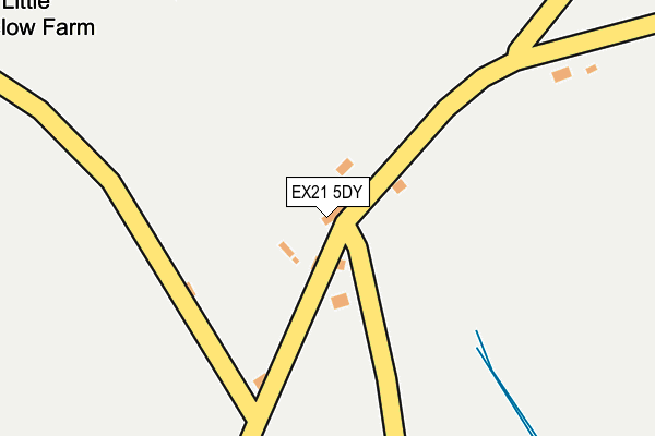 EX21 5DY map - OS OpenMap – Local (Ordnance Survey) EX21 5DY map - OS OpenMap – Local (Ordnance Survey)