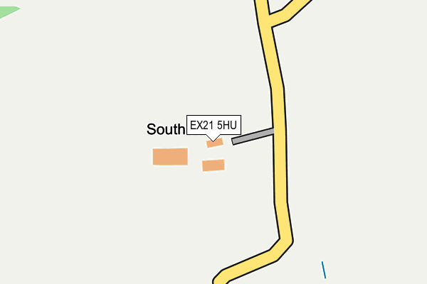 EX21 5HU map - OS OpenMap – Local (Ordnance Survey) EX21 5HU map - OS OpenMap – Local (Ordnance Survey)
