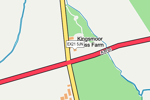 EX21 5JN map - OS OpenMap – Local (Ordnance Survey) EX21 5JN map - OS OpenMap – Local (Ordnance Survey)