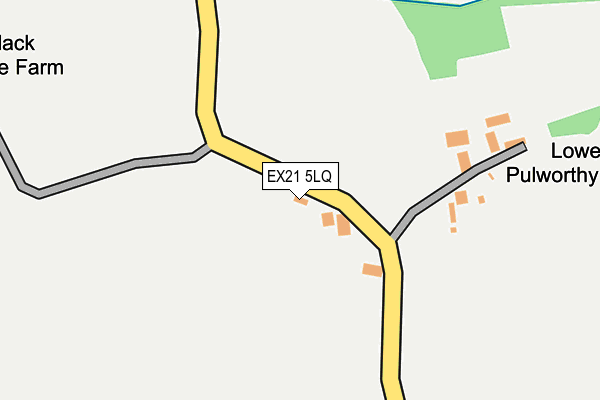 EX21 5LQ map - OS OpenMap – Local (Ordnance Survey) EX21 5LQ map - OS OpenMap – Local (Ordnance Survey)