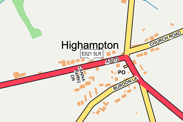 EX21 5LR map - OS OpenMap – Local (Ordnance Survey) EX21 5LR map - OS OpenMap – Local (Ordnance Survey)
