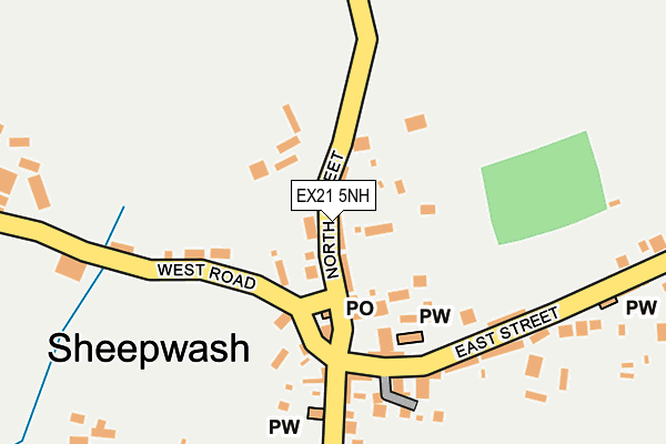 EX21 5NH map - OS OpenMap – Local (Ordnance Survey) EX21 5NH map - OS OpenMap – Local (Ordnance Survey)