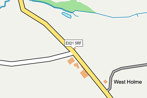 EX21 5RF map - OS OpenMap – Local (Ordnance Survey) EX21 5RF map - OS OpenMap – Local (Ordnance Survey)