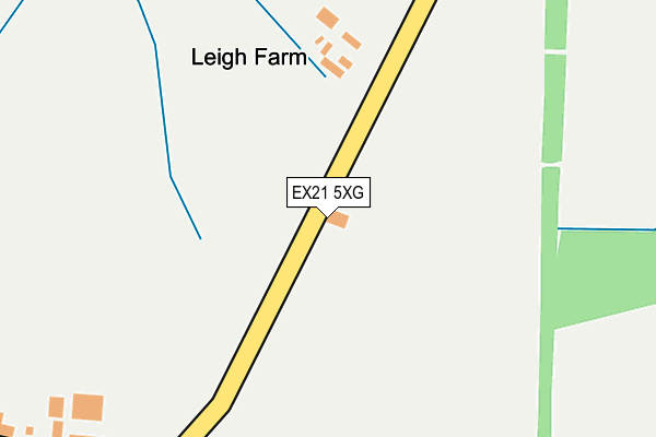 EX21 5XG map - OS OpenMap – Local (Ordnance Survey) EX21 5XG map - OS OpenMap – Local (Ordnance Survey)