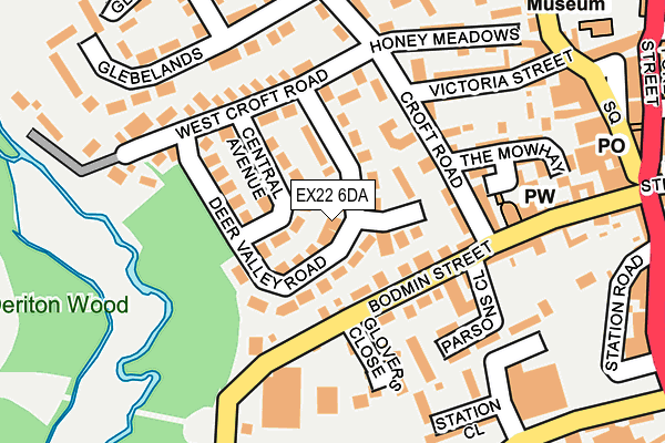 EX22 6DA map - OS OpenMap – Local (Ordnance Survey) EX22 6DA map - OS OpenMap – Local (Ordnance Survey)