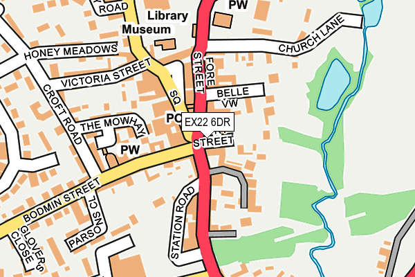 EX22 6DR map - OS OpenMap – Local (Ordnance Survey) EX22 6DR map - OS OpenMap – Local (Ordnance Survey)