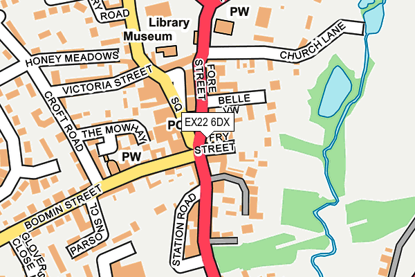 EX22 6DX map - OS OpenMap – Local (Ordnance Survey) EX22 6DX map - OS OpenMap – Local (Ordnance Survey)