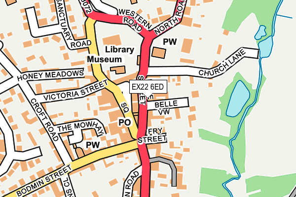 EX22 6ED map - OS OpenMap – Local (Ordnance Survey) EX22 6ED map - OS OpenMap – Local (Ordnance Survey)