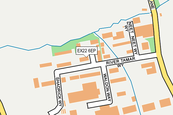 EX22 6EP map - OS OpenMap – Local (Ordnance Survey) EX22 6EP map - OS OpenMap – Local (Ordnance Survey)