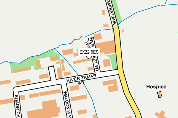 EX22 6ES map - OS OpenMap – Local (Ordnance Survey) EX22 6ES map - OS OpenMap – Local (Ordnance Survey)