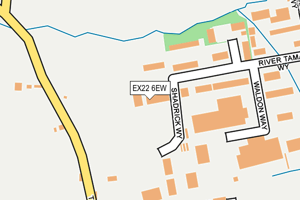 EX22 6EW map - OS OpenMap – Local (Ordnance Survey) EX22 6EW map - OS OpenMap – Local (Ordnance Survey)
