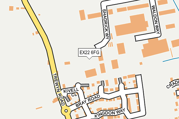EX22 6FG map - OS OpenMap – Local (Ordnance Survey) EX22 6FG map - OS OpenMap – Local (Ordnance Survey)