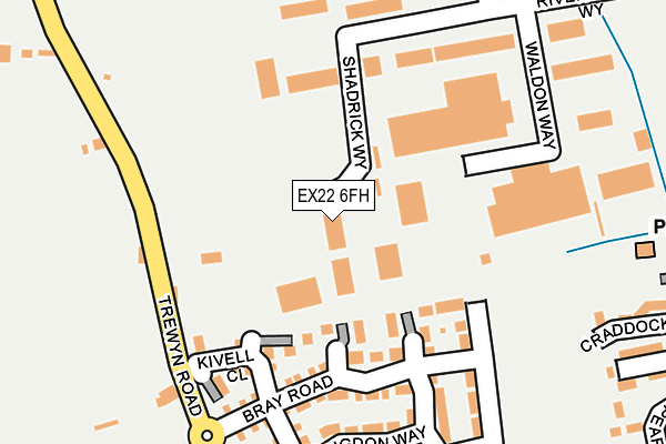 EX22 6FH map - OS OpenMap – Local (Ordnance Survey) EX22 6FH map - OS OpenMap – Local (Ordnance Survey)