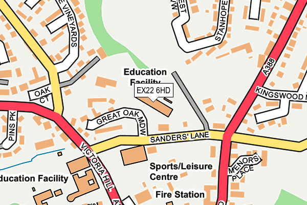 EX22 6HD map - OS OpenMap – Local (Ordnance Survey) EX22 6HD map - OS OpenMap – Local (Ordnance Survey)