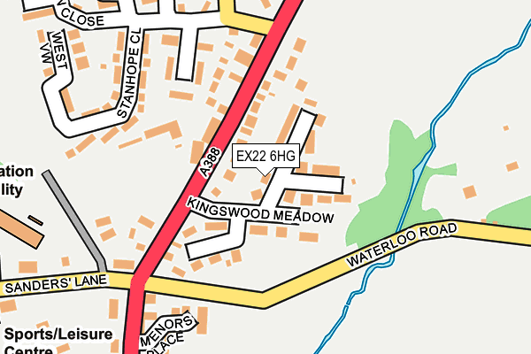 EX22 6HG map - OS OpenMap – Local (Ordnance Survey) EX22 6HG map - OS OpenMap – Local (Ordnance Survey)