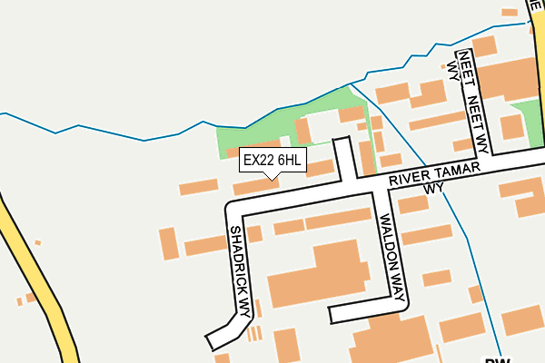 EX22 6HL map - OS OpenMap – Local (Ordnance Survey) EX22 6HL map - OS OpenMap – Local (Ordnance Survey)