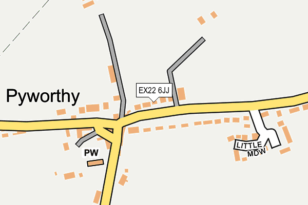 EX22 6JJ map - OS OpenMap – Local (Ordnance Survey) EX22 6JJ map - OS OpenMap – Local (Ordnance Survey)