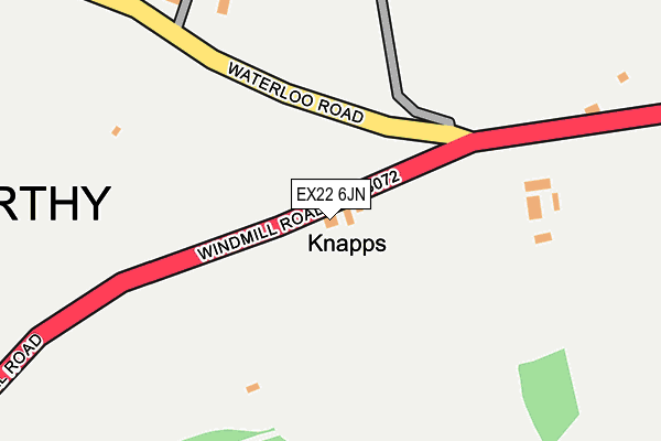 EX22 6JN map - OS OpenMap – Local (Ordnance Survey) EX22 6JN map - OS OpenMap – Local (Ordnance Survey)