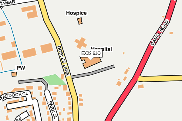 EX22 6JQ map - OS OpenMap – Local (Ordnance Survey) EX22 6JQ map - OS OpenMap – Local (Ordnance Survey)
