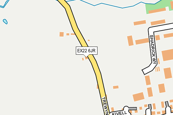 EX22 6JR map - OS OpenMap – Local (Ordnance Survey) EX22 6JR map - OS OpenMap – Local (Ordnance Survey)