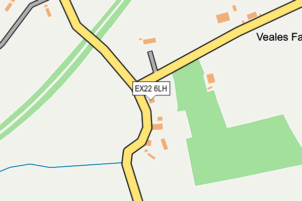 EX22 6LH map - OS OpenMap – Local (Ordnance Survey) EX22 6LH map - OS OpenMap – Local (Ordnance Survey)