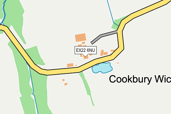 EX22 6NU map - OS OpenMap – Local (Ordnance Survey)
