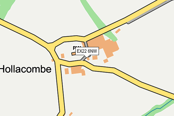 EX22 6NW map - OS OpenMap – Local (Ordnance Survey) EX22 6NW map - OS OpenMap – Local (Ordnance Survey)