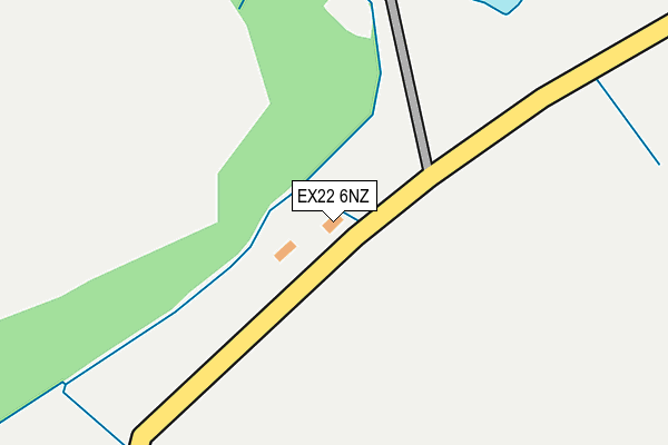 EX22 6NZ map - OS OpenMap – Local (Ordnance Survey) EX22 6NZ map - OS OpenMap – Local (Ordnance Survey)