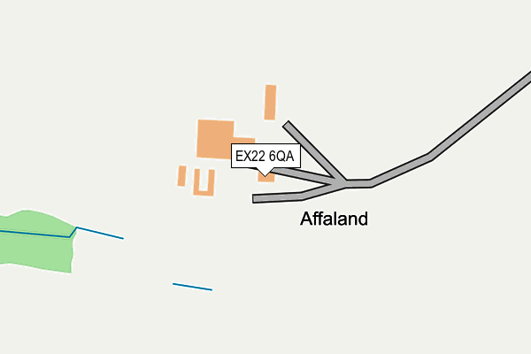 EX22 6QA map - OS OpenMap – Local (Ordnance Survey) EX22 6QA map - OS OpenMap – Local (Ordnance Survey)