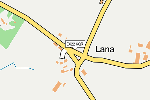 EX22 6QR map - OS OpenMap – Local (Ordnance Survey) EX22 6QR map - OS OpenMap – Local (Ordnance Survey)