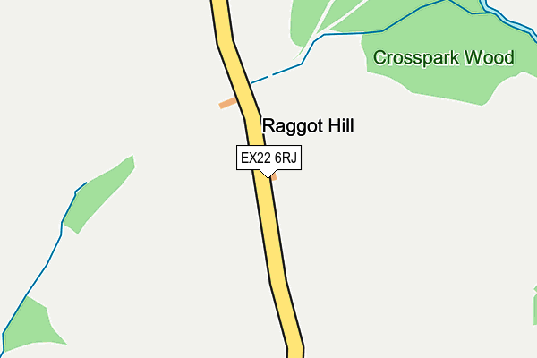 EX22 6RJ map - OS OpenMap – Local (Ordnance Survey) EX22 6RJ map - OS OpenMap – Local (Ordnance Survey)