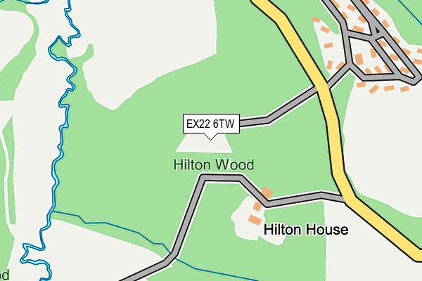 EX22 6TW map - OS OpenMap – Local (Ordnance Survey) EX22 6TW map - OS OpenMap – Local (Ordnance Survey)