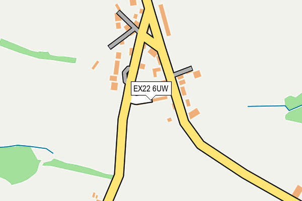 EX22 6UW map - OS OpenMap – Local (Ordnance Survey) EX22 6UW map - OS OpenMap – Local (Ordnance Survey)