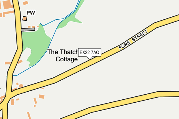 EX22 7AQ map - OS OpenMap – Local (Ordnance Survey) EX22 7AQ map - OS OpenMap – Local (Ordnance Survey)