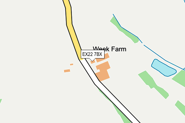 EX22 7BX map - OS OpenMap – Local (Ordnance Survey) EX22 7BX map - OS OpenMap – Local (Ordnance Survey)