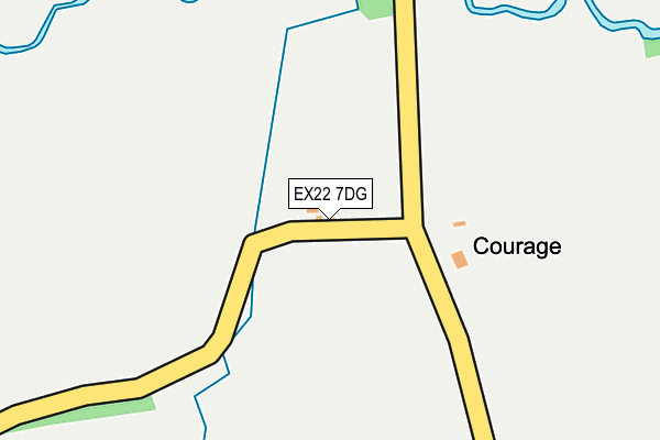 EX22 7DG map - OS OpenMap – Local (Ordnance Survey) EX22 7DG map - OS OpenMap – Local (Ordnance Survey)