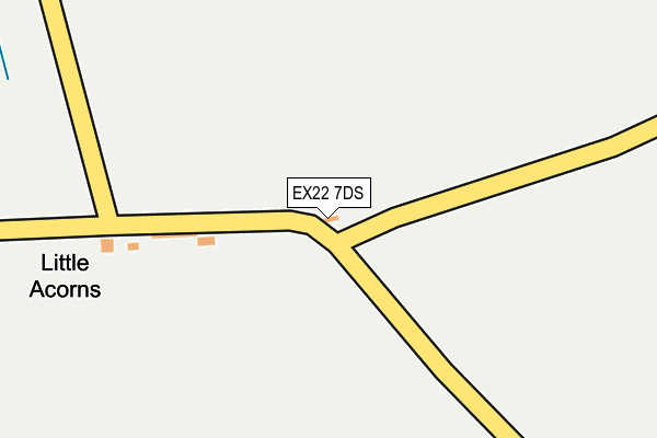 EX22 7DS map - OS OpenMap – Local (Ordnance Survey) EX22 7DS map - OS OpenMap – Local (Ordnance Survey)