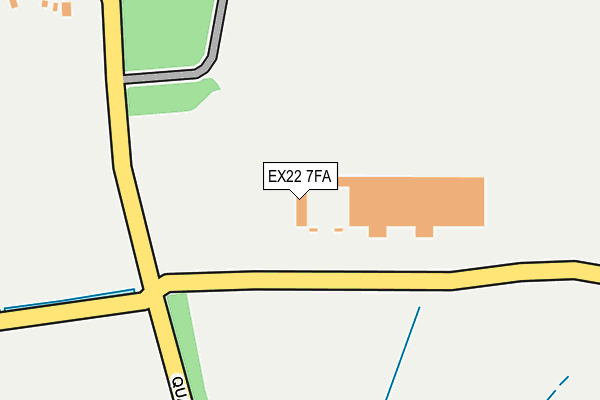 EX22 7FA map - OS OpenMap – Local (Ordnance Survey) EX22 7FA map - OS OpenMap – Local (Ordnance Survey)