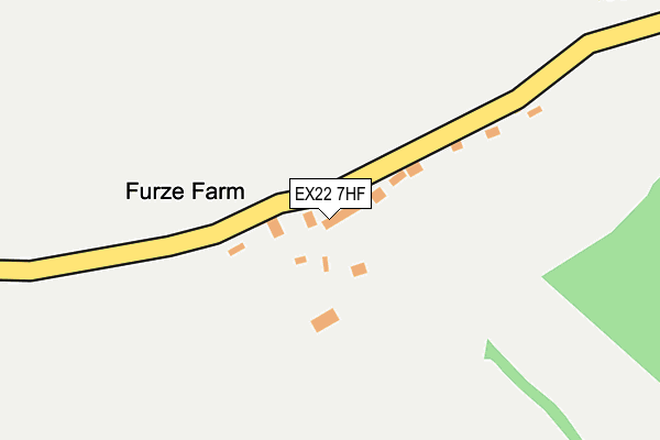EX22 7HF map - OS OpenMap – Local (Ordnance Survey) EX22 7HF map - OS OpenMap – Local (Ordnance Survey)
