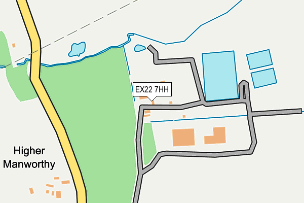 EX22 7HH map - OS OpenMap – Local (Ordnance Survey) EX22 7HH map - OS OpenMap – Local (Ordnance Survey)