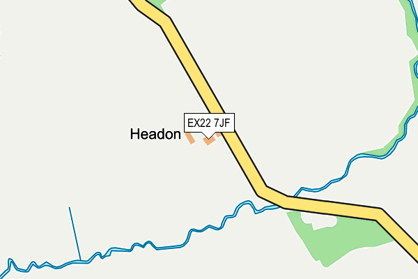 EX22 7JF map - OS OpenMap – Local (Ordnance Survey) EX22 7JF map - OS OpenMap – Local (Ordnance Survey)