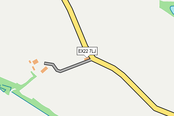 EX22 7LJ map - OS OpenMap – Local (Ordnance Survey) EX22 7LJ map - OS OpenMap – Local (Ordnance Survey)