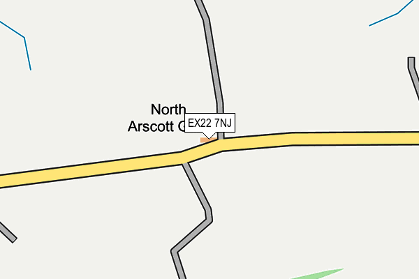 EX22 7NJ map - OS OpenMap – Local (Ordnance Survey) EX22 7NJ map - OS OpenMap – Local (Ordnance Survey)
