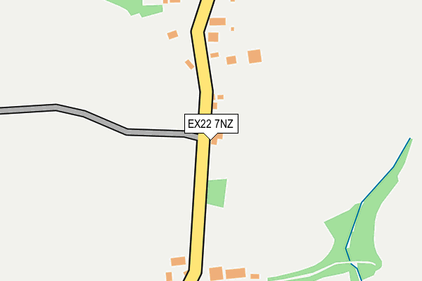 EX22 7NZ map - OS OpenMap – Local (Ordnance Survey) EX22 7NZ map - OS OpenMap – Local (Ordnance Survey)