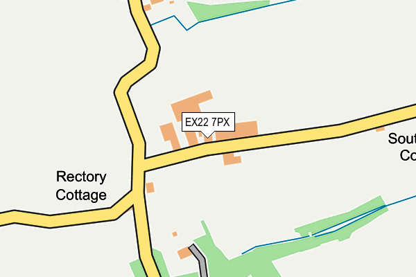 EX22 7PX map - OS OpenMap – Local (Ordnance Survey) EX22 7PX map - OS OpenMap – Local (Ordnance Survey)